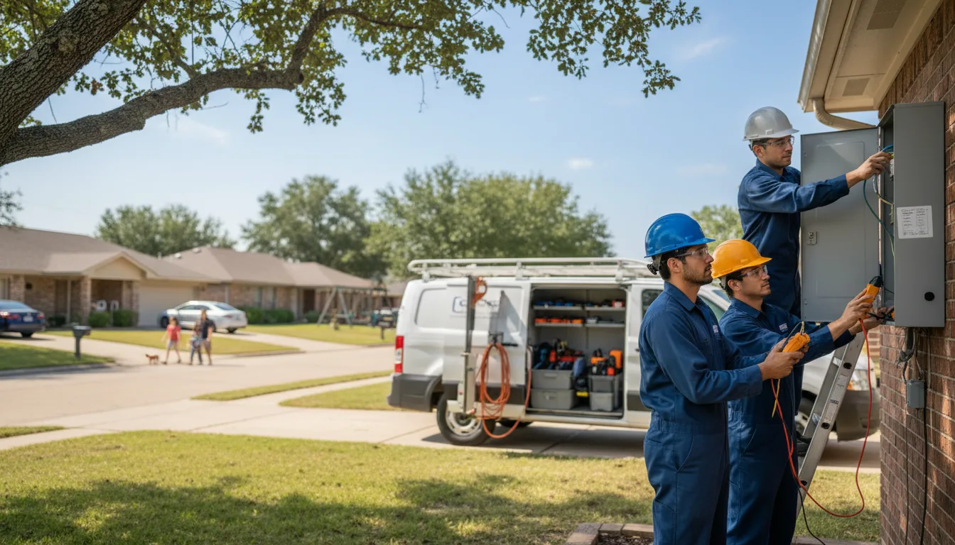 Certified electrician providing emergency electrical services in Mcleansboro, IL